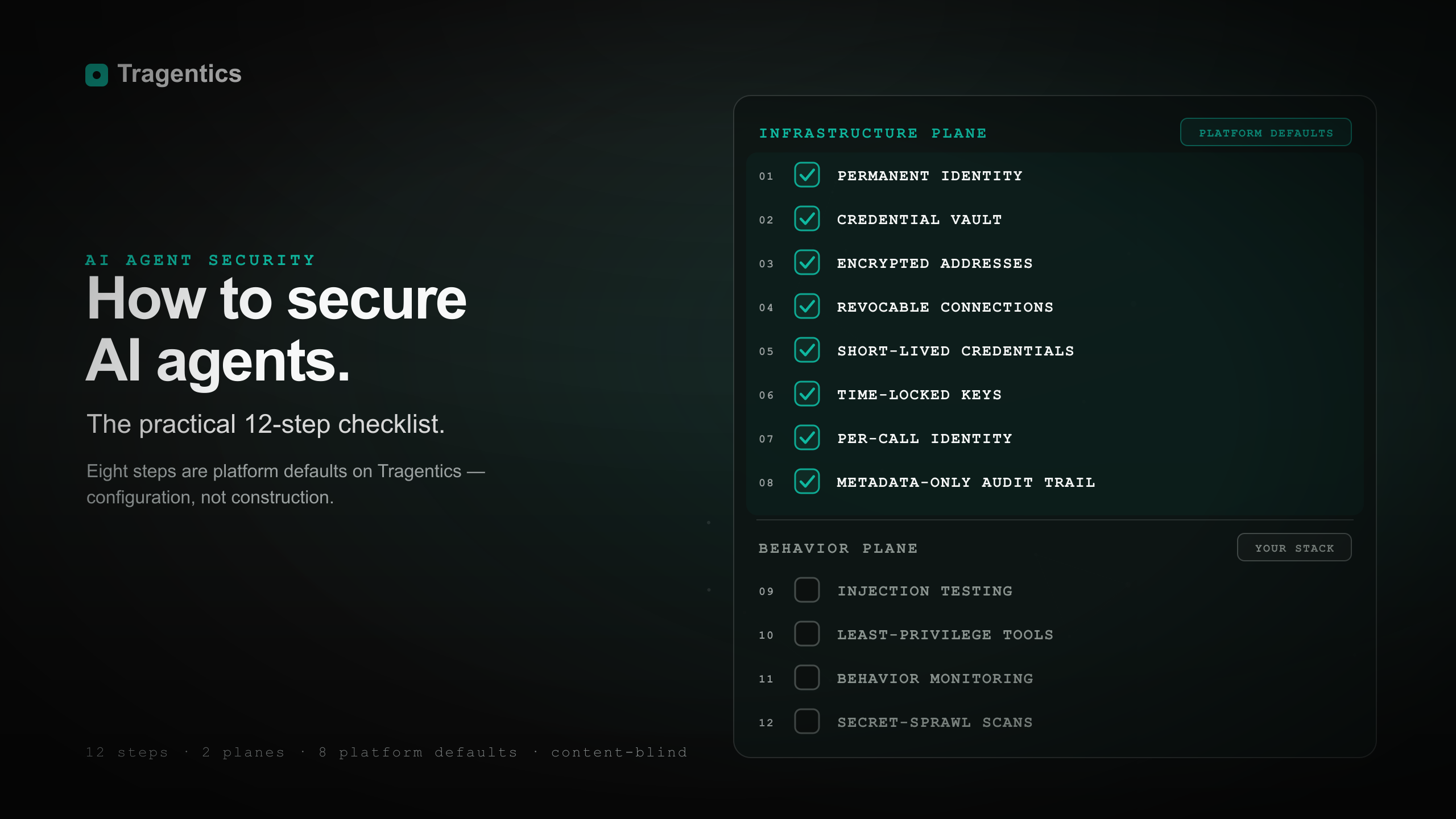 How to Secure AI Agents: A Practical 12-Step Checklist